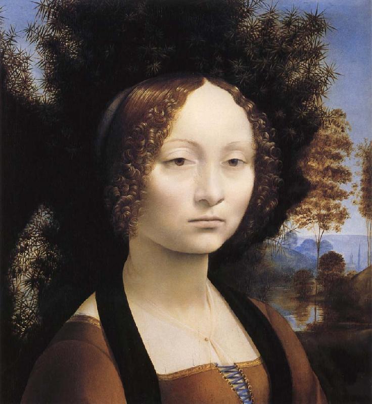 LEONARDO da Vinci Kvinnoportratt Germany oil painting art